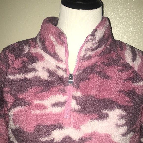 Calvin Klein pink camo half zip pullover - Picture 5 of 7